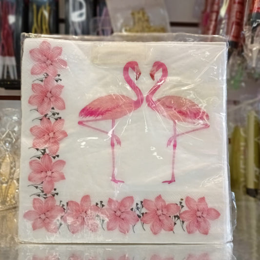SERVILLETAS 12 PIEZAS 2 PISOS BLANCO FLAMINGO