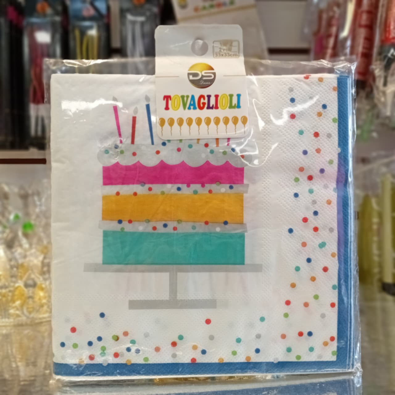 SERVILLETAS 10 PIEZAS 2 PISOS PASTEL