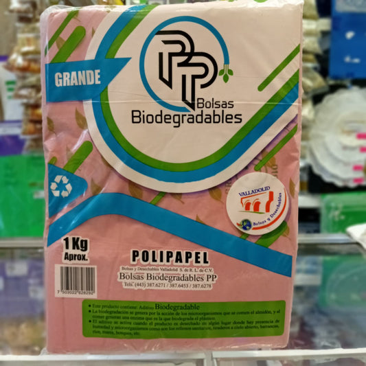 BOLSA CAMISETA GRANDE POLIPAPEL 1KG
