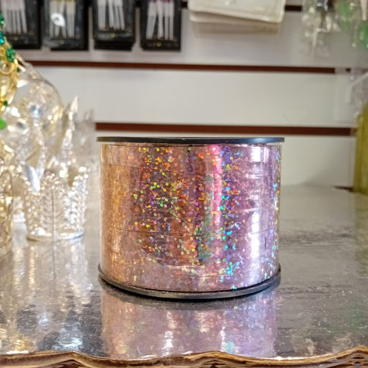 CARRETE CURLY 100 METROS COLOR ROSE GOLD METALICO