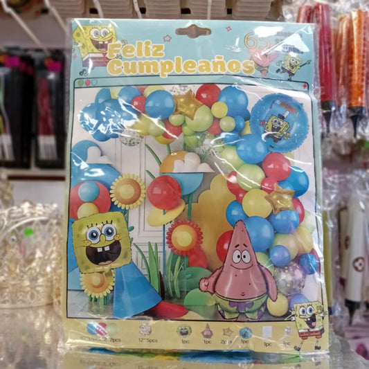BOUQUET FELIZ CUMPLEAÑOS BOB ESPONJA