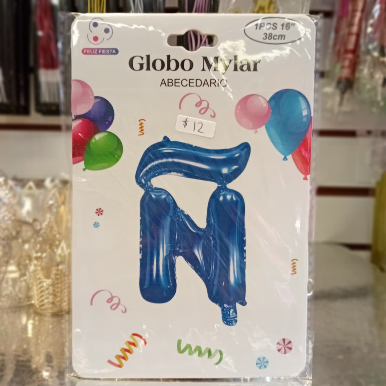 GLOBO FOILD AZUL MARINO 16" LETRA Ñ