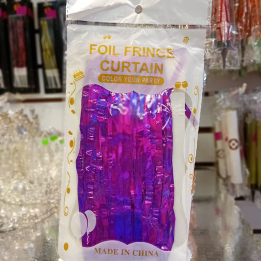 CORTINA TIRA METALICA FUCSIA