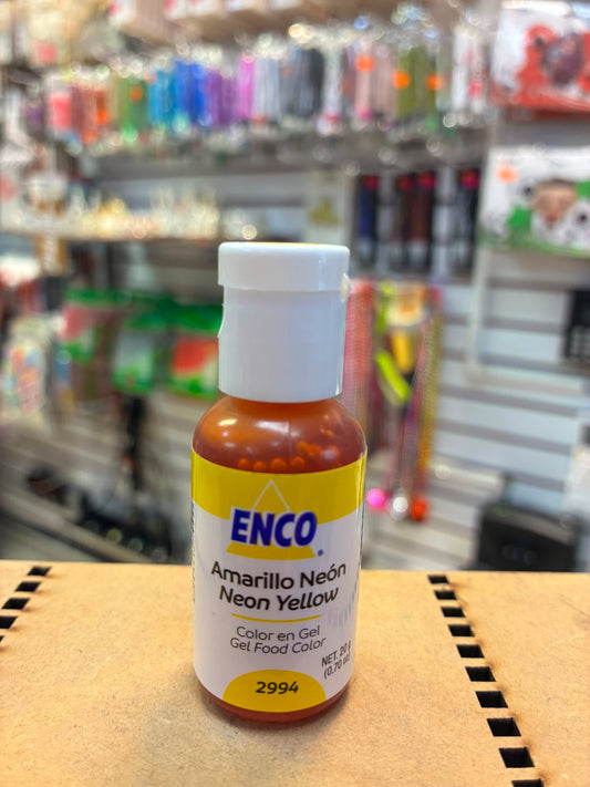 ENCO COLORANTE 40g COLOR AMARILLO NEON