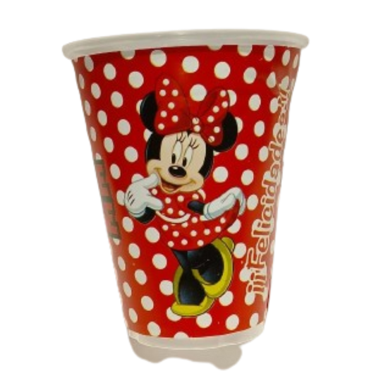 Paquete 10 Vasos Fiesta Minnie Mouse