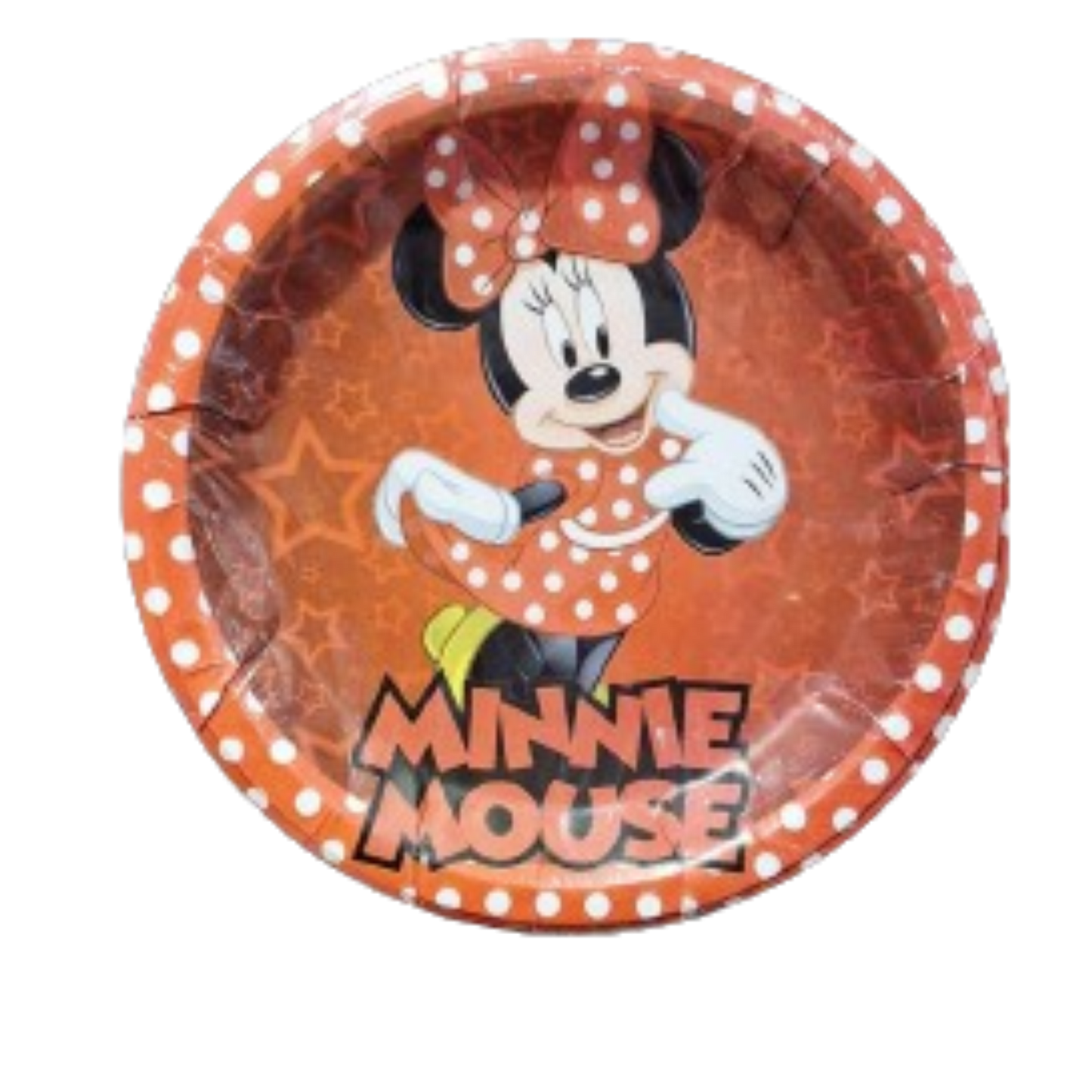 Paquete 10 Pz Platos Minnie Mouse Rojo