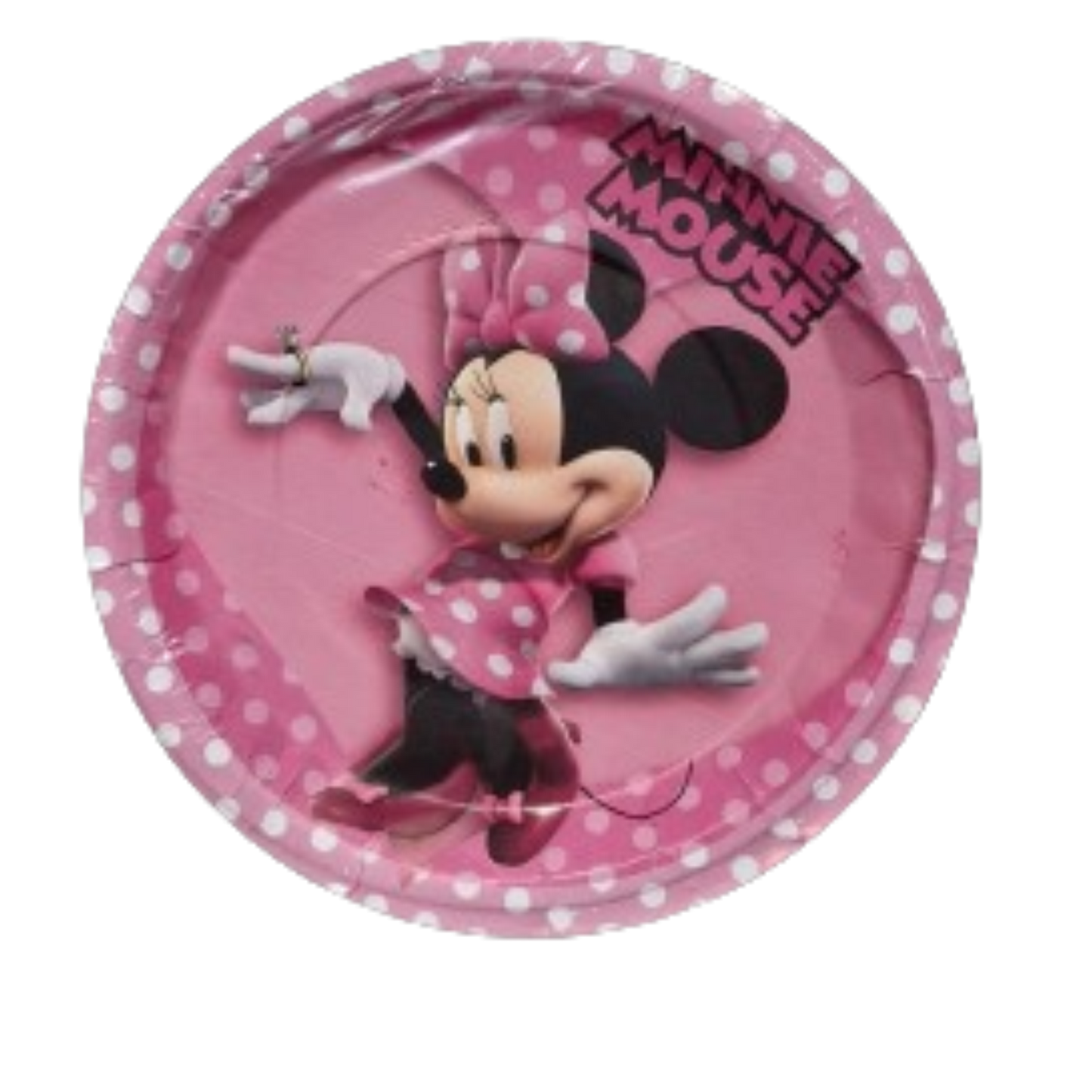 Paquete 10 Pz Platos Minnie Mouse Rosa