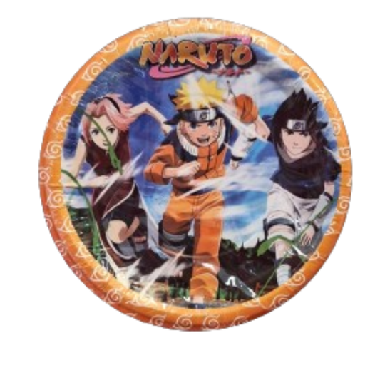 Paquete 10 Pz Platos Naruto