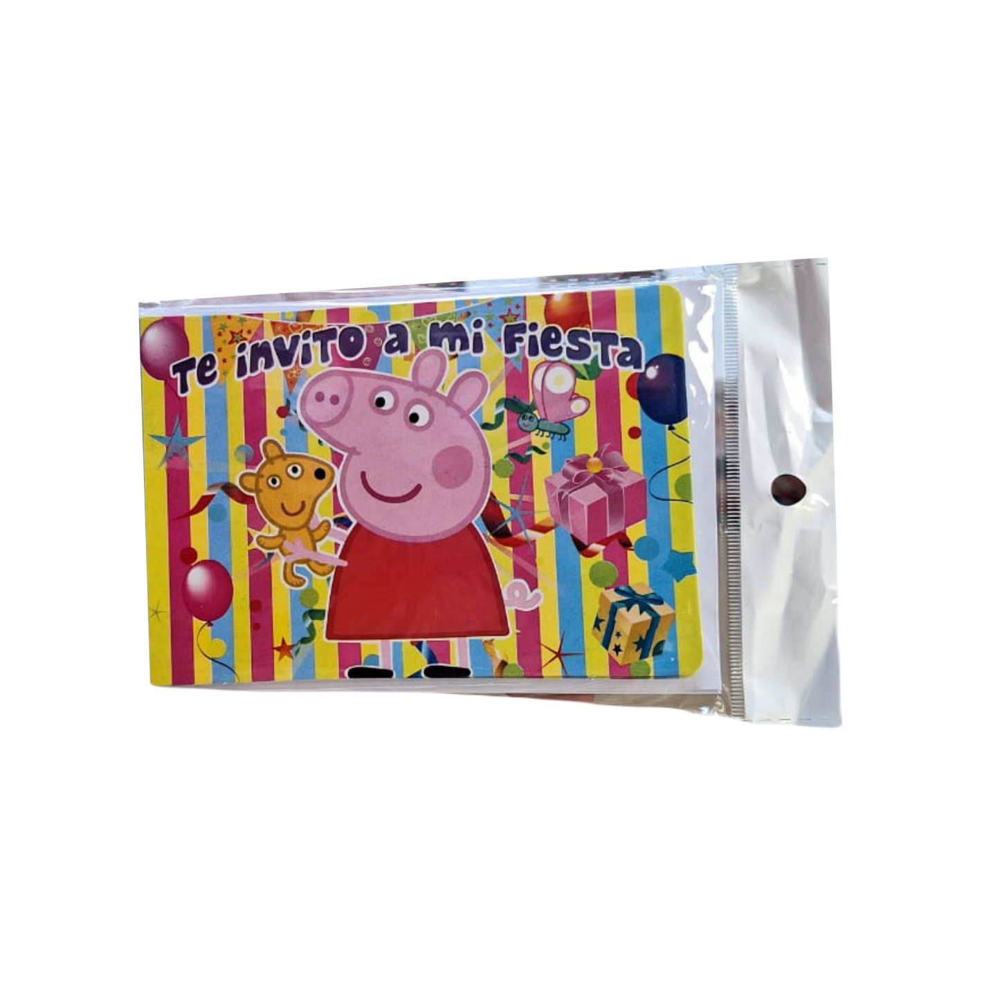 Paquete 10 Invitaciones Pepa Pig 2