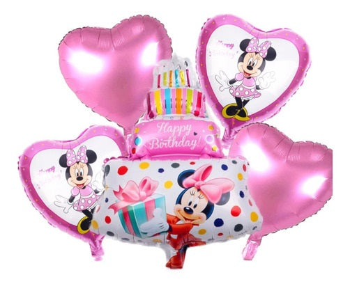 Set Minnie Mouse Pastel 5 Piezas