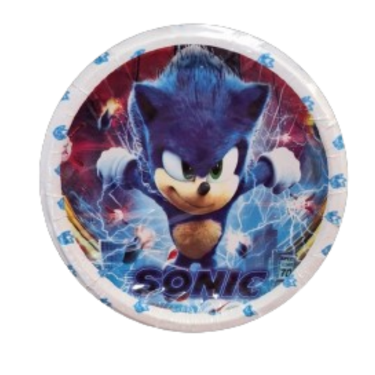 Paquete 10 Pz Platos Sonic