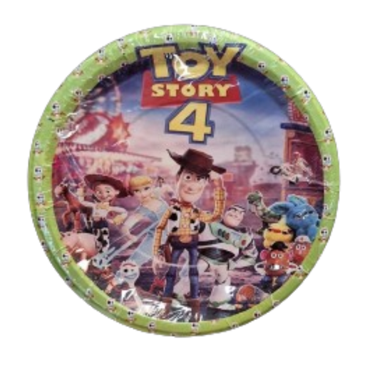 Paquete 10 Pz Platos Toy Story
